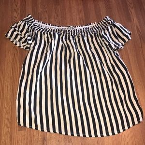 off the shoulder shirt